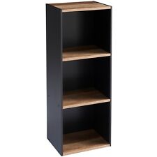 3 Cube Wooden Bookcase Shelving Display Shelves Storage Unit Wood Shelf