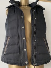 Fat Face Navy Removable Hooded Gilet Bodywarmer Size 10 VGC