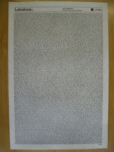 Letraset letratone sheet - .1,
