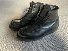 RED WING BOOTS, black, mens UK size 8, model 8137, USA made