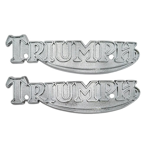 Triumph metal tank badges - 2,
