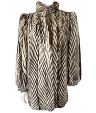 Real MINK Fur Coat TAUPE and