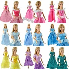 1x Handmade Princess Disney Style Ball Gowns Wedding Dresses Dolls UK Dispatch
