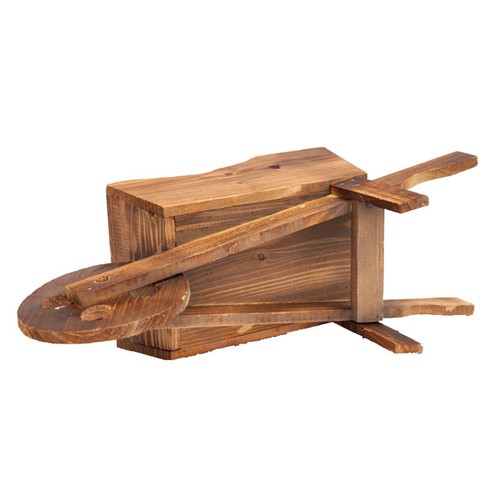 Wooden wheelbarrow planter - wheelbarrow,