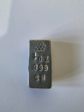 1 Troy Oz .999 Silver Bullion
