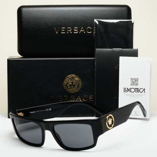 Versace sunglasses black gold - black,