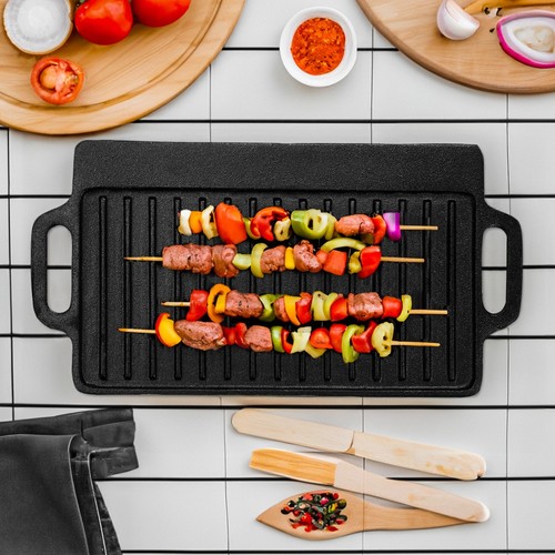 Reversible cast iron griddle - cast,