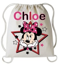 Minnie Mouse Disney Personalised Drawstring Bag