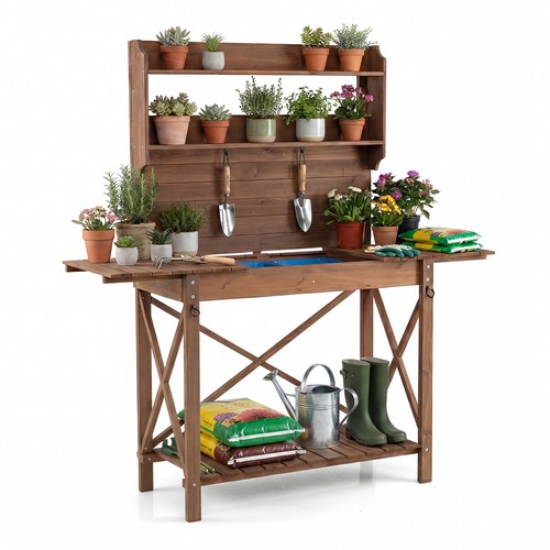 Outdoor potting bench table - outdoor,