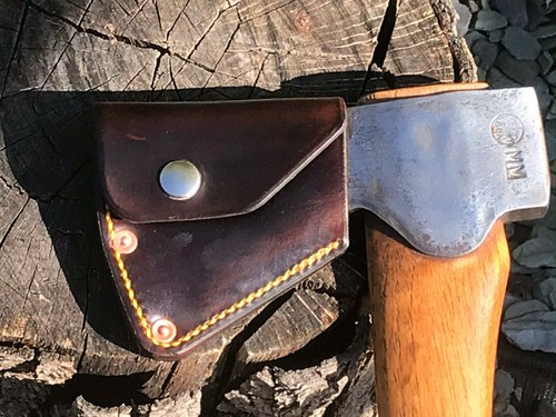 Handmade leather sheath for - leather,