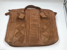 Caterina Lucchi Leather Large Bag Tan Brown Made in Italy T2966 D70