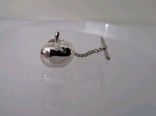 Myers-Suzio Silver Tone Apple Tie Tack Pin Novelty