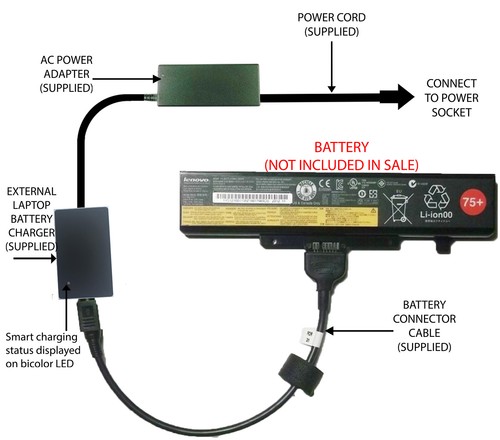 External laptop battery - external,