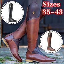Women' Riding Boot Leather Knee High Boots Vintage Horse Riding Boots Tall Boots