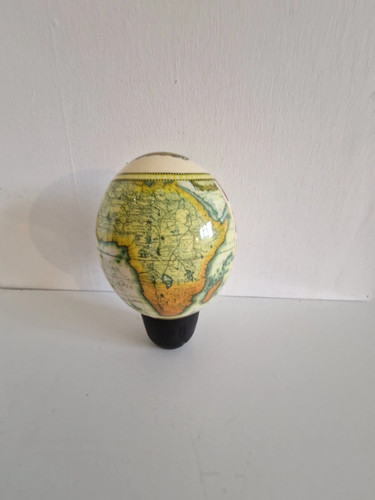 Vintage decorative ostrich egg - decorative,