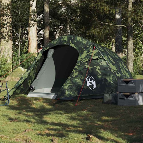 Person camping tent camo - person,