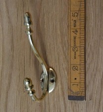 Brass coat hook retro hat and