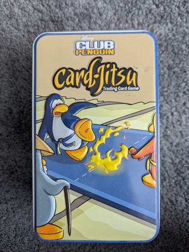 Club penguin card jitsu tin - card,