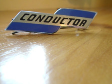 OLDER BUS CONDUCTOR ENAMEL