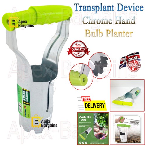 Chrome hand bulb planter - bulb,