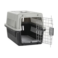 Grey Large Pet Cat,Puppy Dog Carrier Cages Box Travel Carry Basket Transporter
