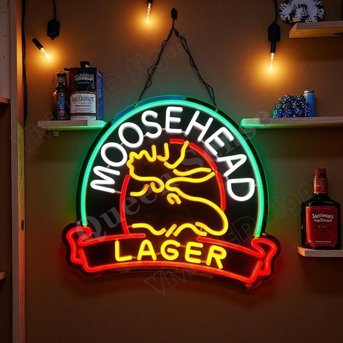 Moosehead lager beer logo - moosehead, led