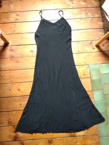 Antique 1930s black bias cut