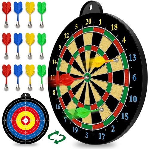 Magnetic dart board with - board, 12pcs
