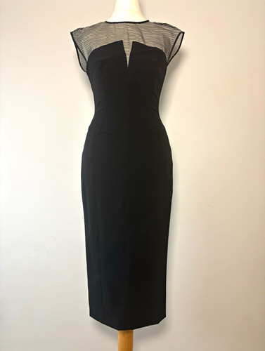 Karen millen black sheer - black, mesh