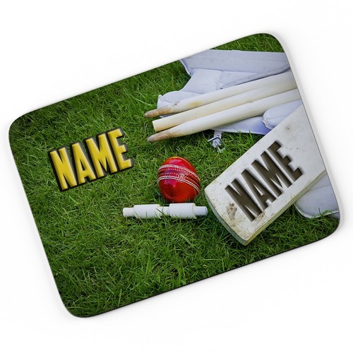 Personalised mouse mat cricket - personalised,