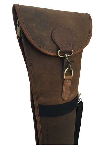 Distressed leather shotgun - leather,