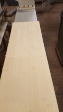 Bamboo Veneer (Plain Pressed) - NATURAL WOOD Sheet - 2500mm x 215mm