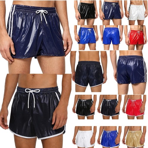 Mens shiny mini shorts - uk,