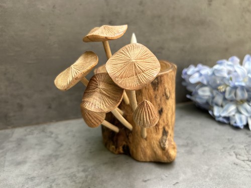 Wooden mushroom incense - mushroom,