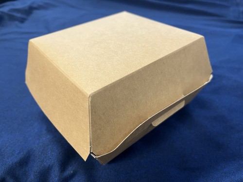 Kraft cardboard clamshell - kraft,