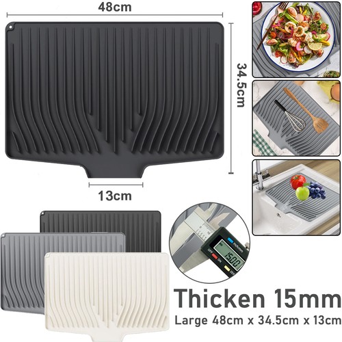 Silicone dish drying - dish, mat