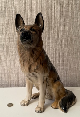 Beswick fireside alsatian rare - fireside,