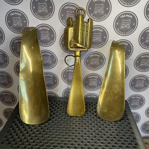 Vintage brass shoes horn - vintage,