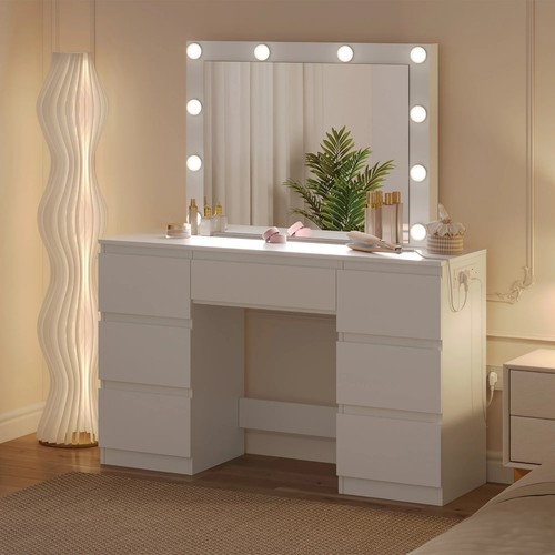 Woltu dressing table led - w/,