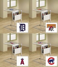 End Table MLB Frosted Glass