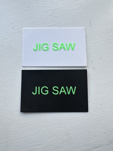 Customisable printed labels - 3d-printed,