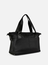 Expandable Black Weekender Bag
