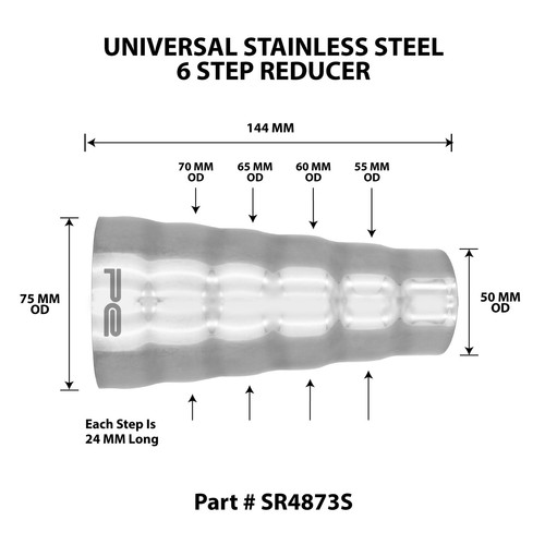 Universal exhaust pipe - universal, reducer