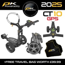 PowaKaddy CT10 GPS Electric Golf Trolley 18 Hole Lithium - NEW! 2025