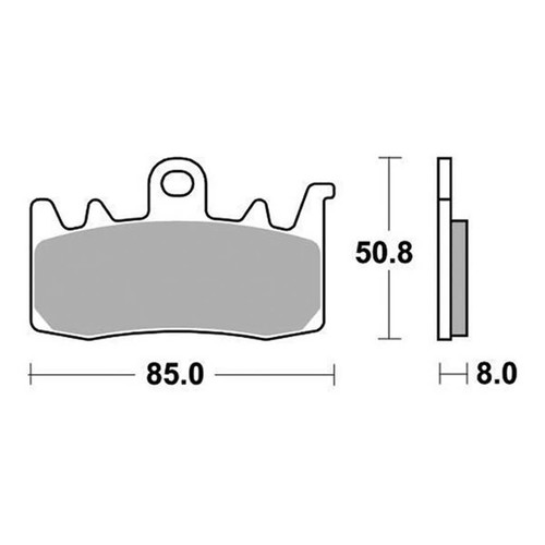Racing front brake pads - front,