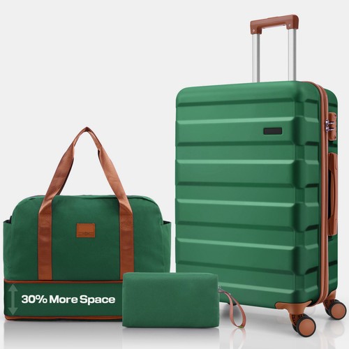 Piece luggage set expandable - luggage,