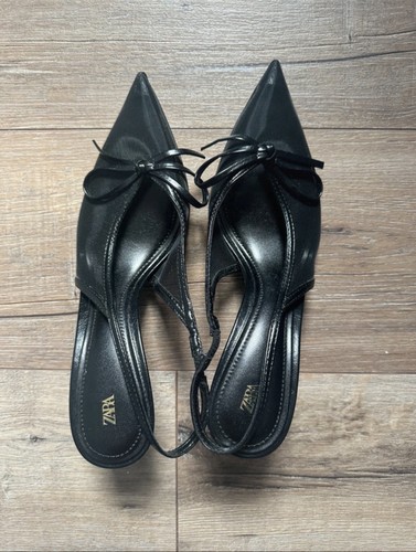 Brand new zara mesh slingback - zara,