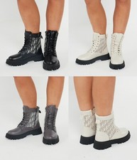 Womens Ladies Chunky Platform