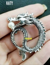 Dragon Faux Pearl BROOCH Pin