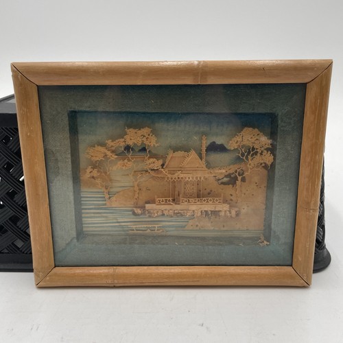 Vintage chinese cork carving - vintage,